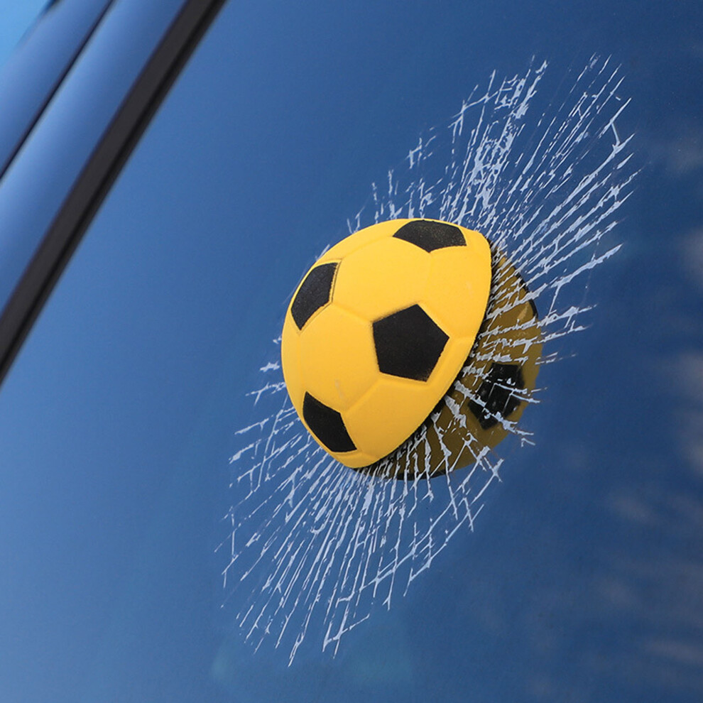 (A) Stereo Prank Tricky Broken Glass Sticker Car Stereo Sticker Decal Decoration 6472606129296
