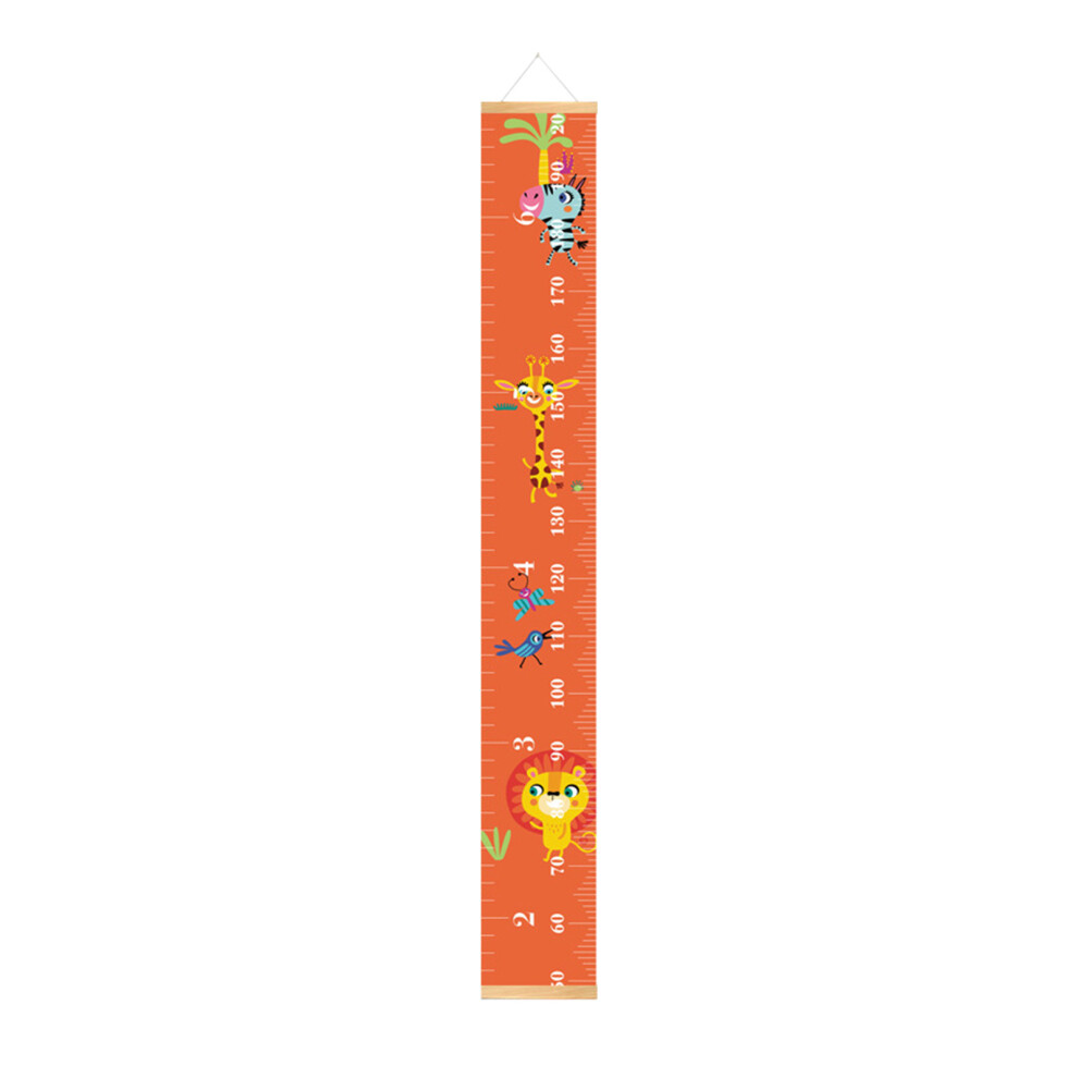 (A) Children's Height Chart Baby Growth Chart Canvas Wall Hanging Measuring Tape Tape Measure Height Chart Bedroom Children's Room Wall Decoration
