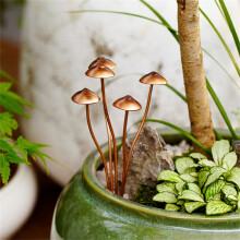 (A) Metal Garden Statue Stake Flower Pot Decoration Outdoor Statue Ground Decoration For Garden Patio Yard