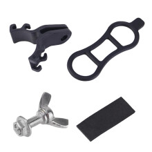 Bicycle Light Mount and Number Plate Holder with Secure Clip for Easy Tool Installation