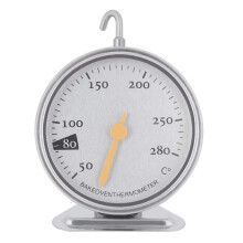 Stainless Steel Oven Thermometer with Large EasyRead Dial 50C to 280C for Baking and Grilling