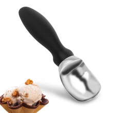 Ice Cream Scoop Ergonomic Nonstick Metal Scooper with AntiSlip Handle for Gelato Sorbet Dishwasher Safe