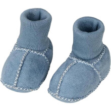 (11cm, Blue) Warm Fur Baby Sock Shoes, Cute Fur Baby Sock Shoes, Winter Warm Snow Boots Soft Sole Crib Shoes Booties