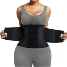 Triple Wrap Tummy Shaper Belt, Waist Cincher Ab Belt, Adjustable Waist Trainer For Women, XL Black Belly Band