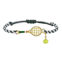 Bracelet de badminton ajustable en cuivre pour les passionnés de sport. Design léger. Convient aux poignets de 17 à 29 cm.