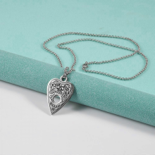 1pc GOODBYE Necklace, Punk OUIJA Necklace For Men, Five Star Moon Heart Necklace
