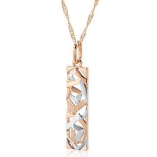 Kinel New Fashion Square Wide Pendant Necklace for Women 585 Rose Gold Silver Color Mix Boho Long Necklace Ethnic Retro Jewelry