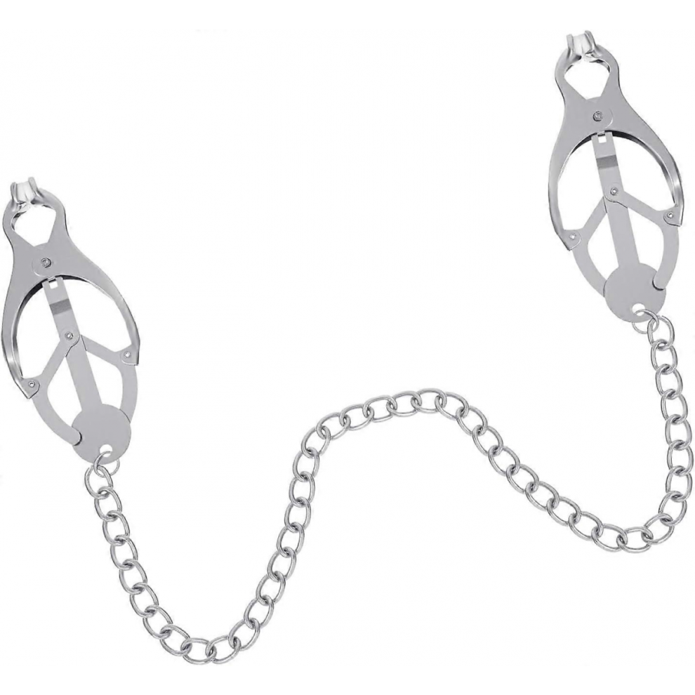 Clip Non-Piercing Body Clips, Clover Nipple Clips with Chain for Adult, Non