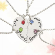 Friendship Necklaces 4 Bff Necklace Womens Necklace Love Necklace