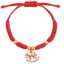 2026 Horse Year Red Lucky Braided Rope Bracelet For Women Chinese Style Horse