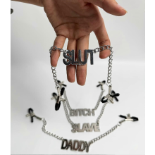 Brustwarzenklemmen mit Kette, verstellbar, für Paare, für Frauen