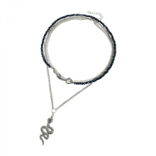 High Quality Alloy Resin Snake Necklace Trendy Style Perfect For Daily Layering And Versatile Outfits Adding Chic Flair