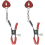 Padlock Nipple Clamps, 1 Count Multicolor 2 Count (Pack of 1) 1