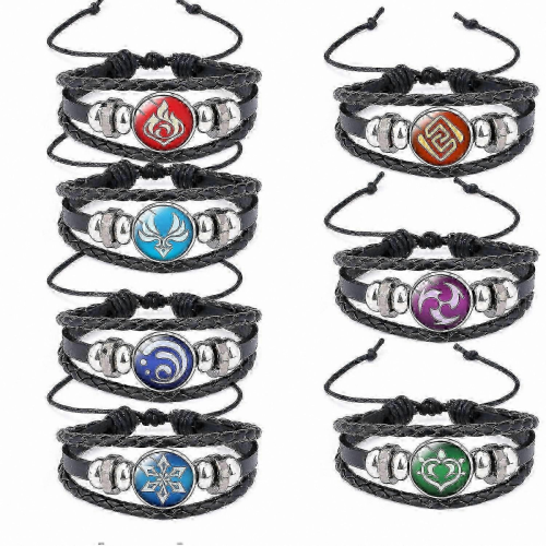 Genshin Impact Armbandset mit 7 Charakterarmbändern