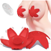 Vibrator-Nippelspielzeug für Erwachsene, Nippelklemmen-Rosenspielzeug für Frauen und Paare