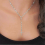 Collana girocollo con ciondolo a croce semplice da 2 pezzi, gioielli di moda 3