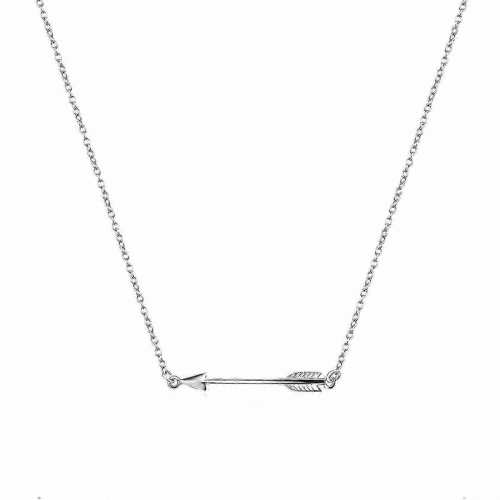 Collana con ciondolo a forma di freccia in argento per donna e uomo 2