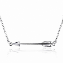 Collana con ciondolo a forma di freccia in argento per donna e uomo