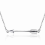 Collana con ciondolo a forma di freccia in argento per donna e uomo 1