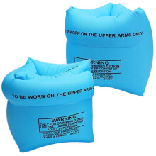 Swim Arm Floaties 1 Pair for Adults and Kids Durable PVC with Quick Inflation Valve for Water Safety