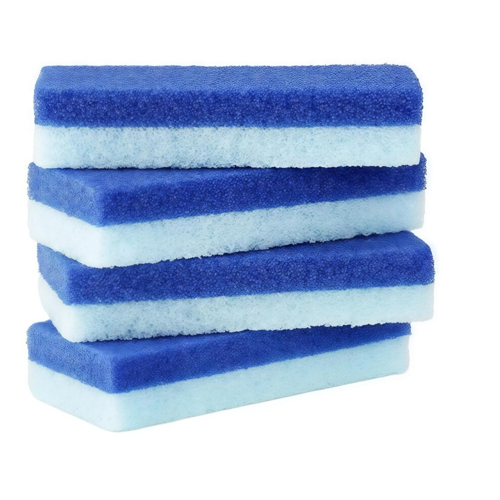 4 Pack Natural Pumice Stone for Feet and Body, Dual Grit Foot Callus Remover Pedicure Scrubber