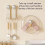 Adjustable Wall Mounted Pot Lid Holder with Rotating Rack, Space Saving Kitchen Lid Organizer Pink 5