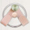 Adjustable Wall Mounted Pot Lid Holder with Rotating Rack, Space Saving Kitchen Lid Organizer Pink 2