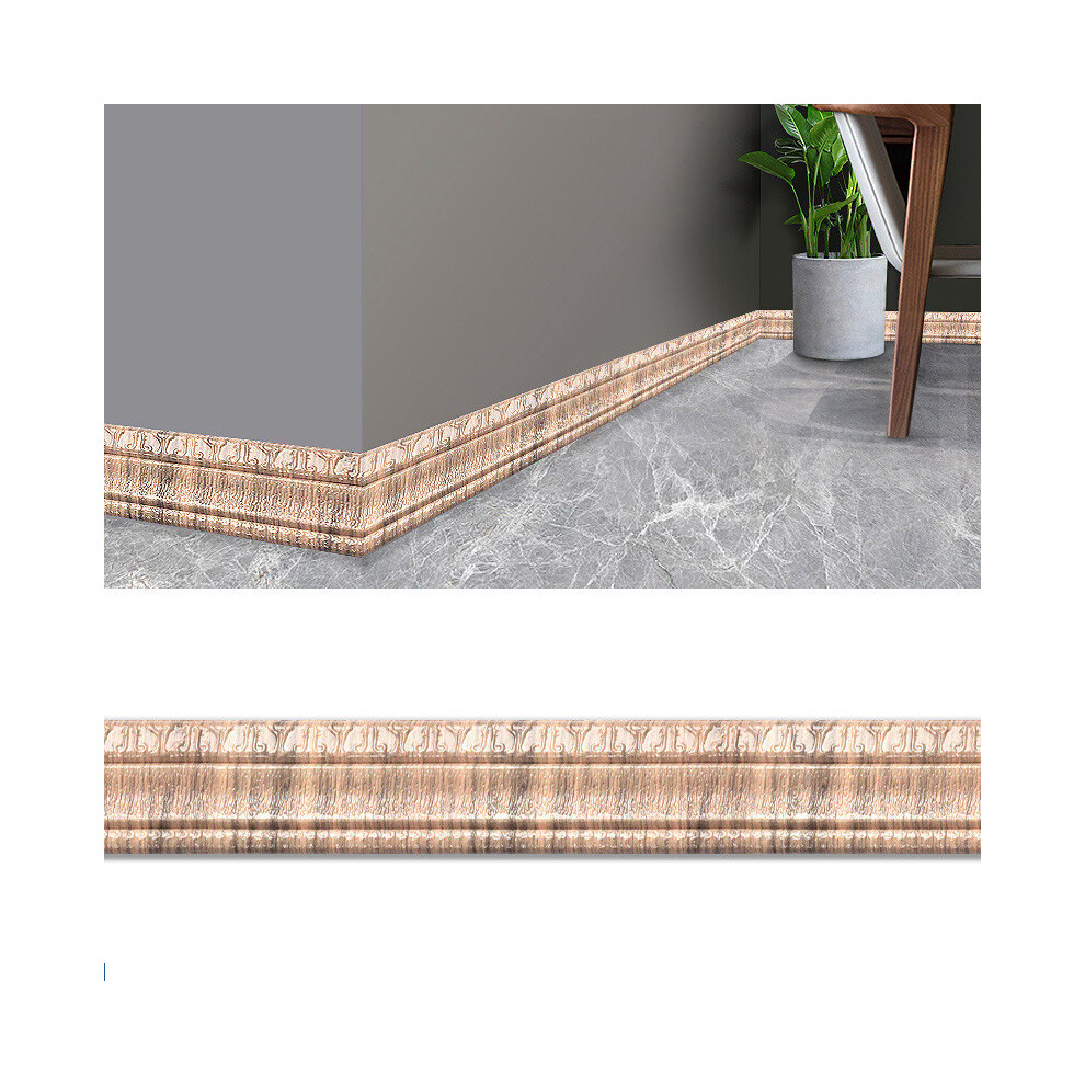 (A) Self Adhesive Flexible Foam Molded Adhesive Decorative Wall Molding Line Baseboard Wallpaper Border Wall Sticker For Living Room 7612776596620