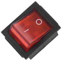 15A/250V 20A/125V roter Rocker-Schalter mit 4-poligem DPST Ein-/Aus-Snap-In 28x22mm AC
