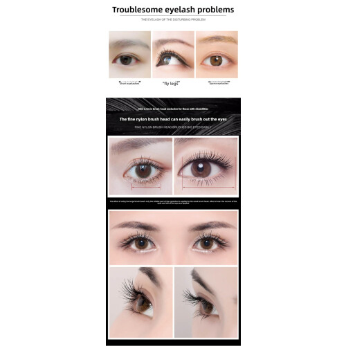 Waterproof Volumizing Mascara Dramatic Volume Boost Long Lasting Curling Clump 5ml 2