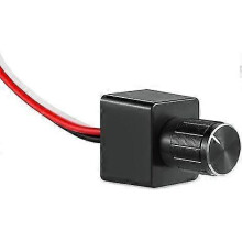 12V GLEICHSTROM PWM Dimmer Schalter Verstellbarer Controller für Wohnwagen-Wohnmobil-Bootswagen, dimmbare LED/Halogen/Glühlampen