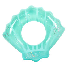 Inflatable Swim Ring with Thickened PVC Shell, Durable Pool Float for Adults Beach and Summer Fun