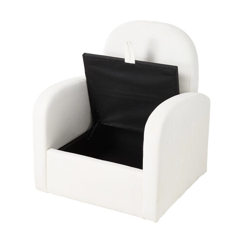 Living And Home Swivel Chenille Upholstered Single Sofa Armchair, Beige 1