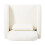 Living And Home Swivel Chenille Upholstered Single Sofa Armchair, Beige 4