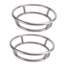 Wall Mounted Pot Rack 2pcs Heavy Duty Stainless Steel Round Pan Holder for Kitchen Storage