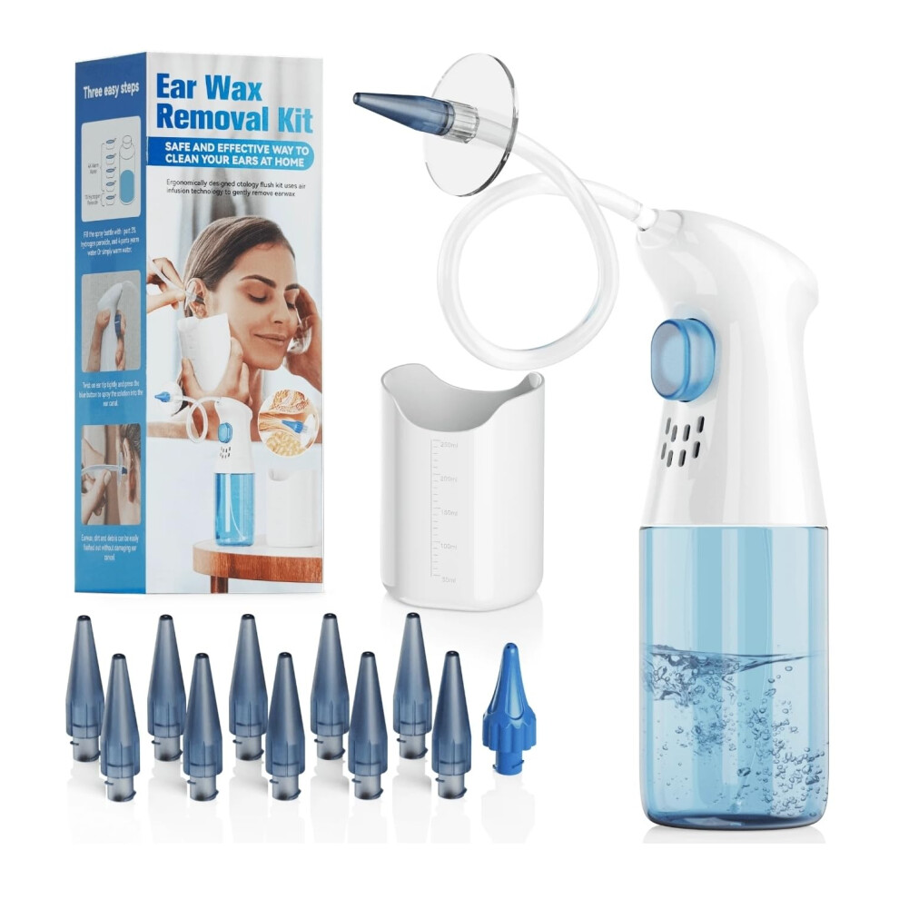 Ear Wax Removal Kit with Gentle Dual Spray Modes, Safe Ear Irrigation System for All Ages