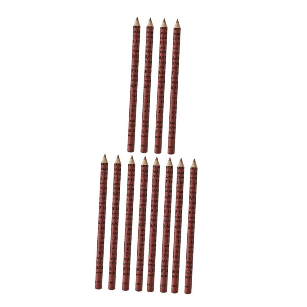 12Color Matte Lip Liner Pencil Set Long Lasting Waterproof Precision Tip for Defined Lips