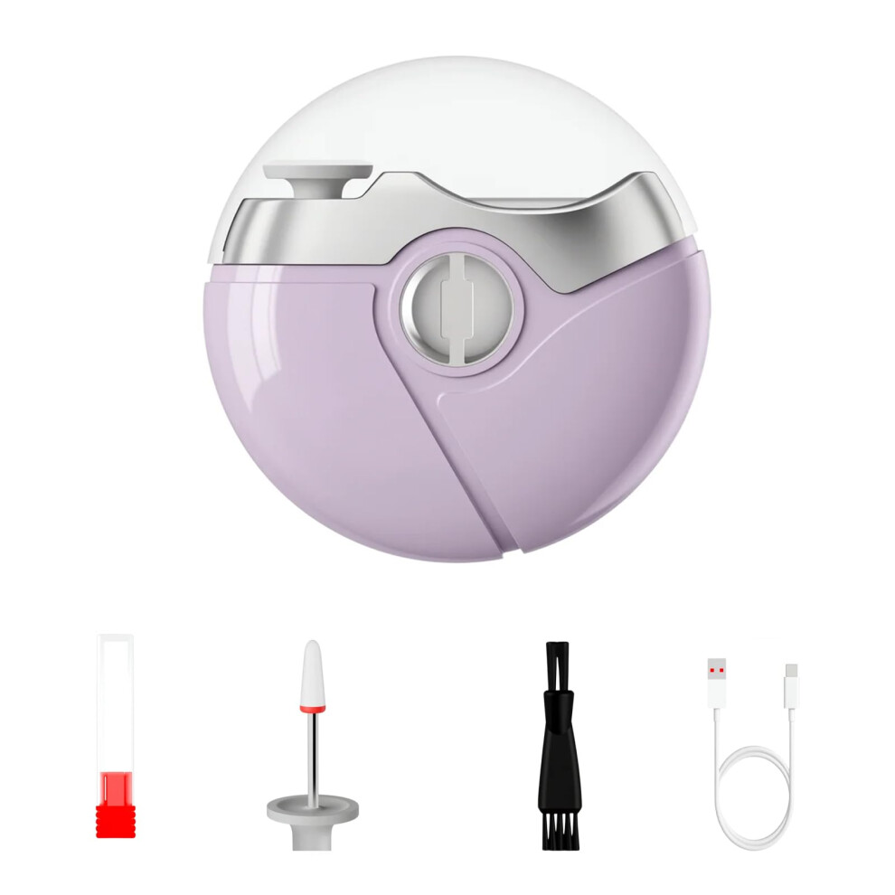 Electric Nail Clipper For Seniors And Babies, Rechargeable Trimmer With And Debris Collector Light