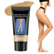Leg Makeup Waterproof No Transfer, Full Coverage Body Foundation for Tattoo Cover Up (#02 Medium)