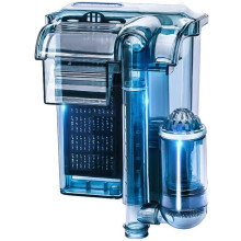 Aquarium HOB Filter with Surface Skimmer, Quiet Adjustable Flow for 1020 Gallon Fish Tanks