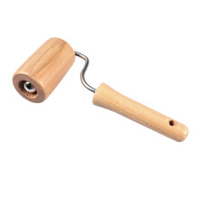Wooden Rolling Pin Single Handed Dough Roller for Baking Pastries Cookies Pizza Bread Easy Clean