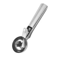 Large Stainless Steel Ice Cream Scoop with Ergonomic Grip for Easy Release and Fruit Serving