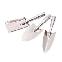 Stainless Steel Garden Trowel Set with Ergonomic Grip for Precise Root Digging and Succulent Pots