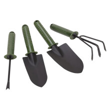 4Pcs Garden Hand Tools Shovel Set with Ergonomic NonSlip Handle for Precise Root Digging