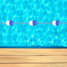 Swimming Pool Safety Rope with ‑Visibility Floats, 29.5ft Durable Pool Divider Rope with Hooks