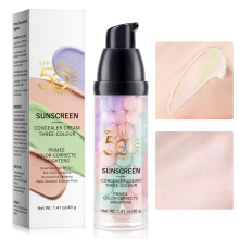 SPF50 Color Correcting Sunscreen Primer with 12h Oil Control, Water Resistant Makeup Base 40g