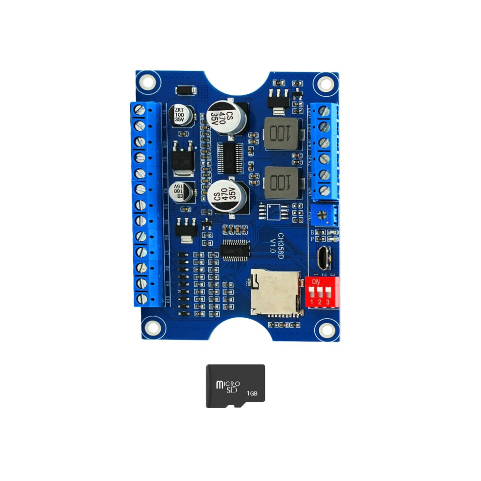 Industrial Voice Playback Module 80W Mp3 Board Usb Ch358d 10Button Trigger For Broadcast 9053599865377