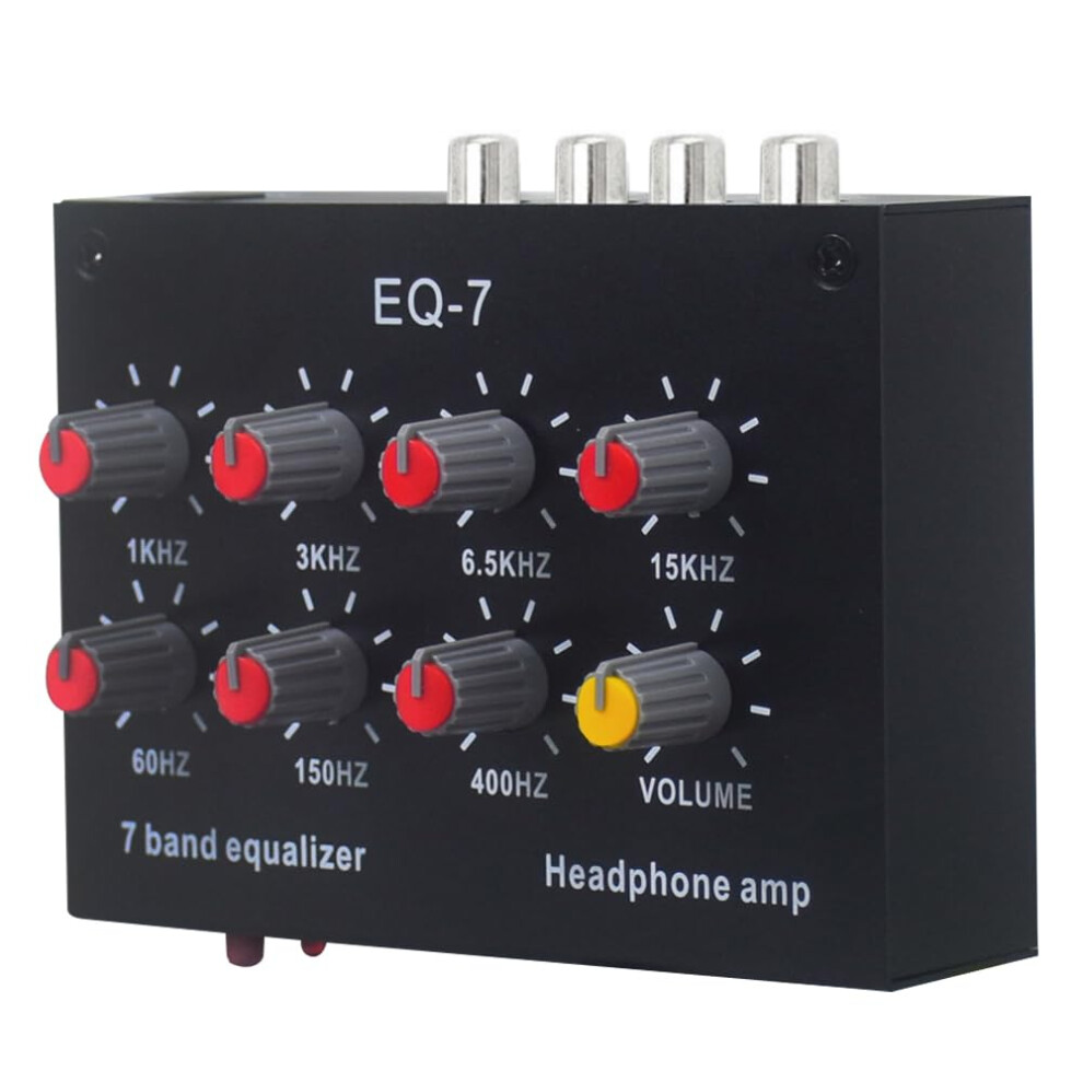 7 Band Car Audio Equalizer With Bass Boost, Dual Channel Output, 3.5Mm Interface Dc5v12v 9053599865438