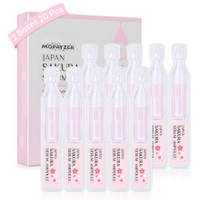 Sakura Serum Hydrating Ampoules with Vitamin C, Deep Hydration Boost and Fine Line Smoothing, 2 Boxes of 20