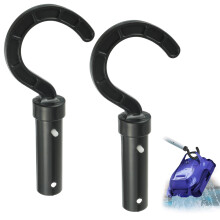2 Pack Pool Vacuum Hook for Poles Universal Robot Compatibility Telescopic Attachment